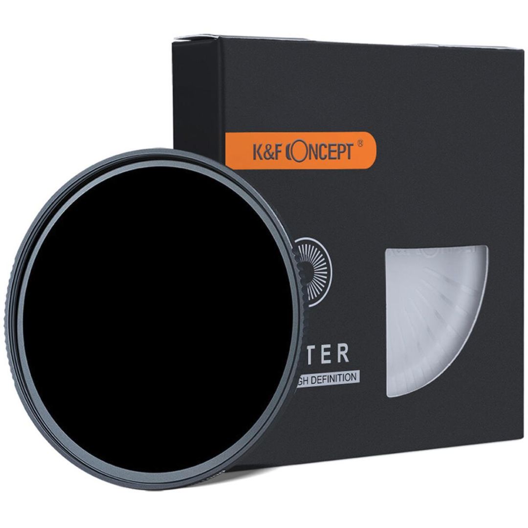 K&F Concept 86mm Nano-X Fixed ND1000 Filter, HD, Waterproof, Anti Scratch, Green Coated KF01.1368 - 1