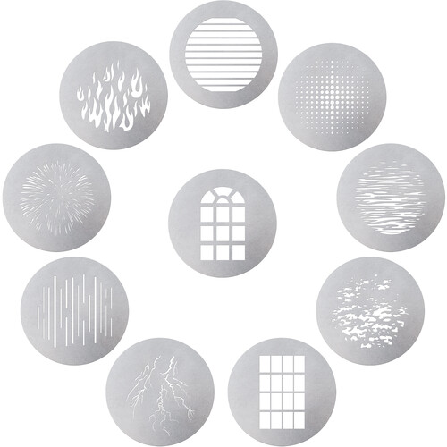 Aputure 10-Piece Gobo Kit za Spotlight Mount - 1