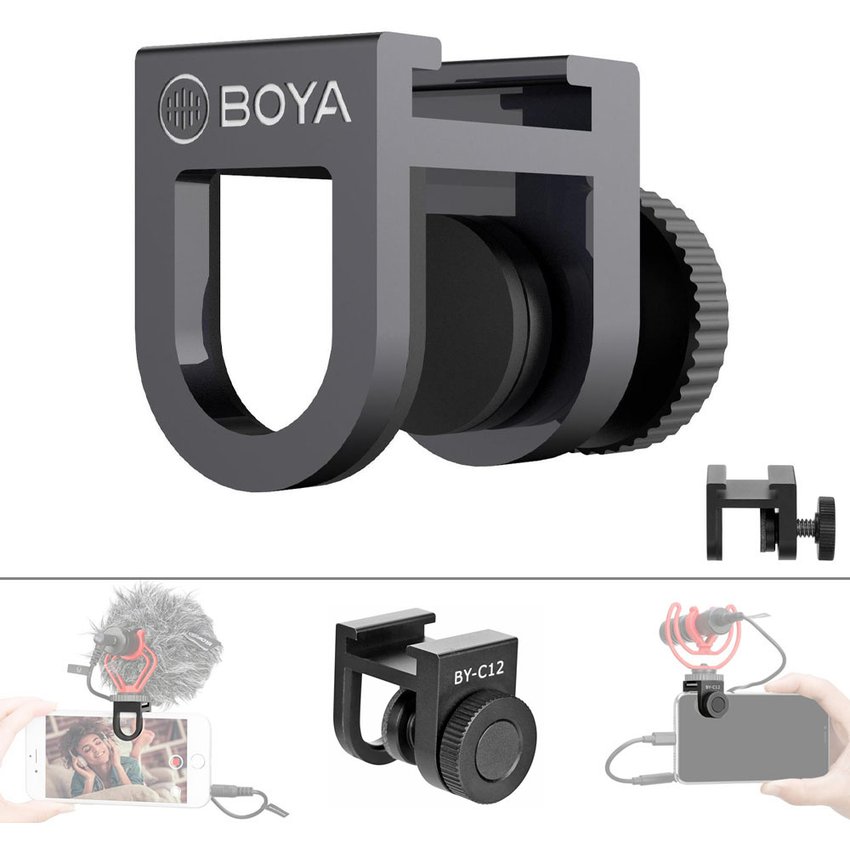 Boya BY-C12 Clamp - 4