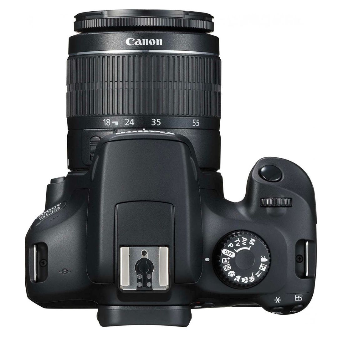 Canon EOS 4000D + 18-55mm III f/3.5-5.6 + SD 64gb + Original torba + NG Stativ - 4