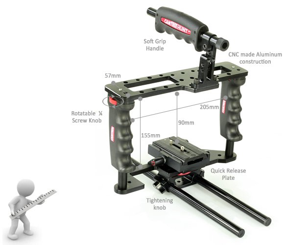 Proaim DSLR Camera Cage Shoulder Rig Kit - 3