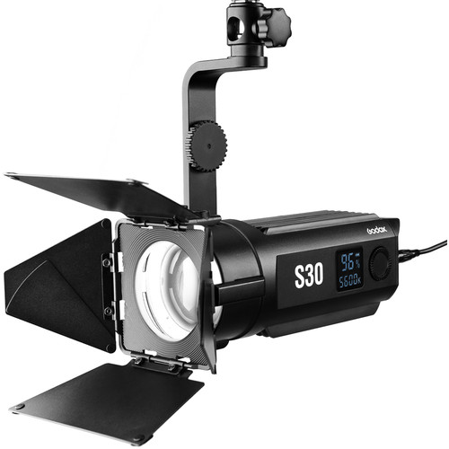 Godox Focusing LED Light S30-Daylight Kit sa 3 glave - 9