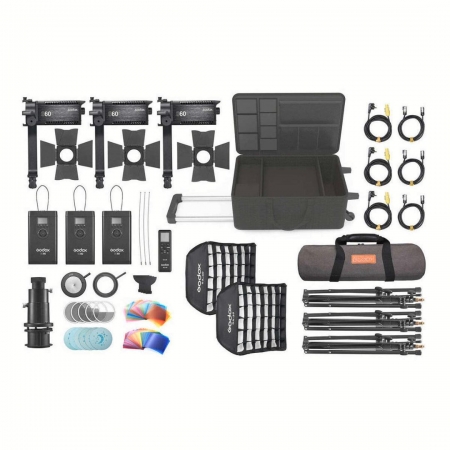 Godox S60 LED Focusing Light 3-Light Kit