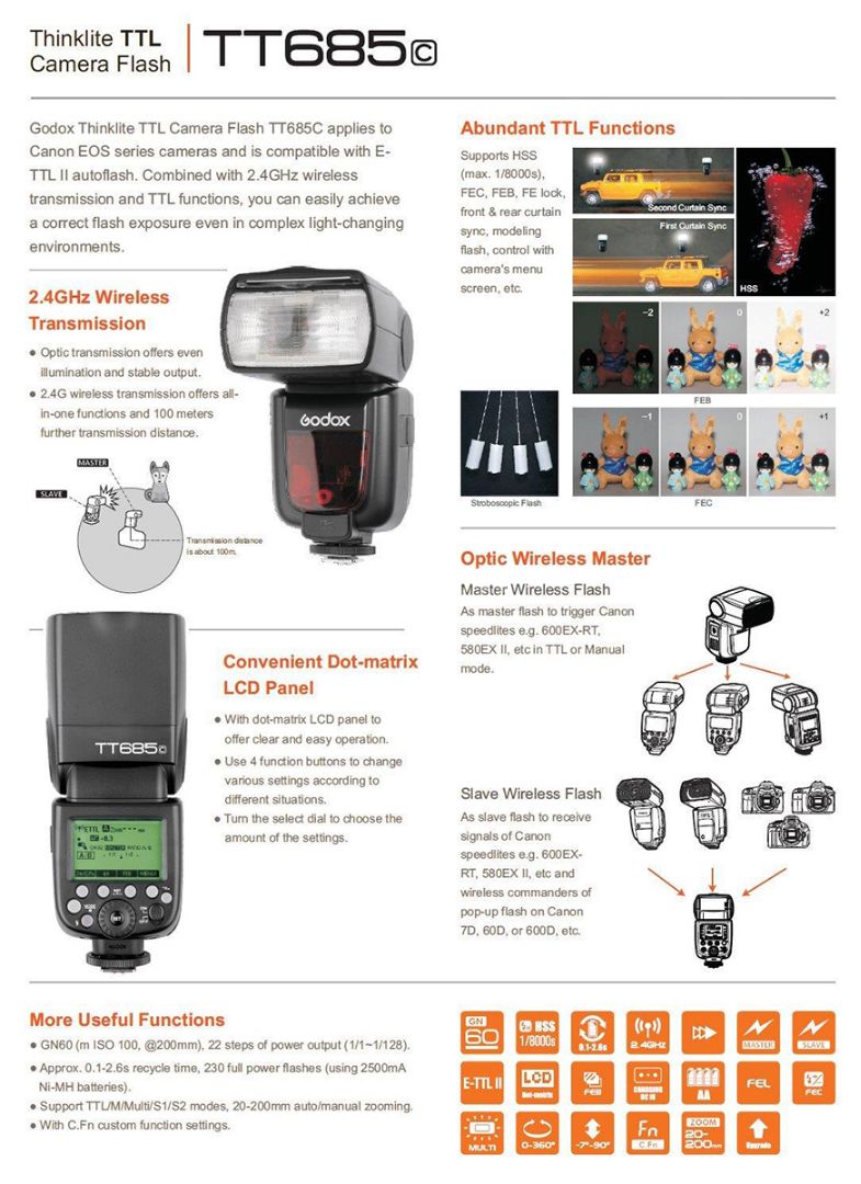 Godox TT685C za Canon - Stari model! - 2