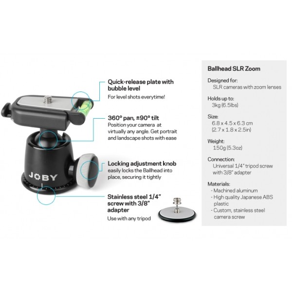 JOBY Glava BH1-01 za Gorillapod SLR-Zoom - 2