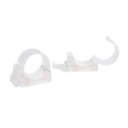 Nanlite HD-T12-1-C (Pavotube Transparent Polycarbonate T12 LED Tube Mounting Clip with 1/4-20in Receivers)