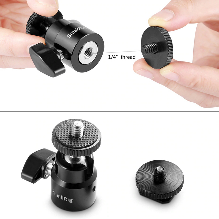 SmallRig 1/4inch Hot-shoe nosač sa 1/4inch navojem (2kom) 2059 - 4