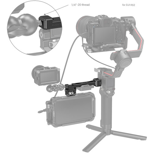 SmallRig Monitor Mount + NATO Clamp za DJI gimbale 3026B - 6