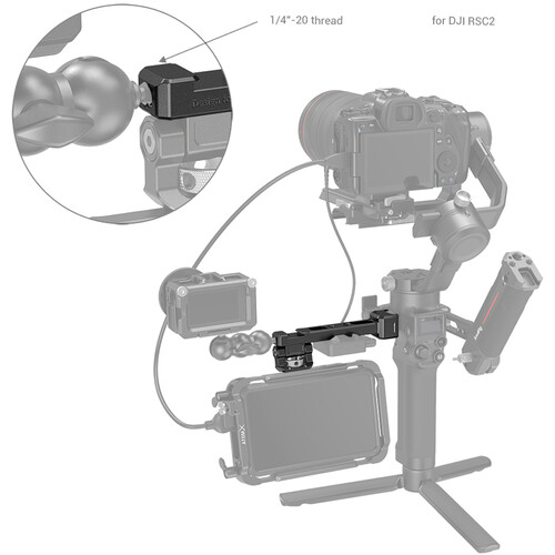 SmallRig Monitor Mount + NATO Clamp za DJI gimbale 3026B - 9