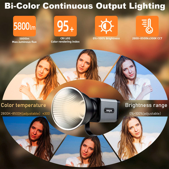 VILTROX Weeylite Ninja 200 COB Bi-Color LED Video Light - 5